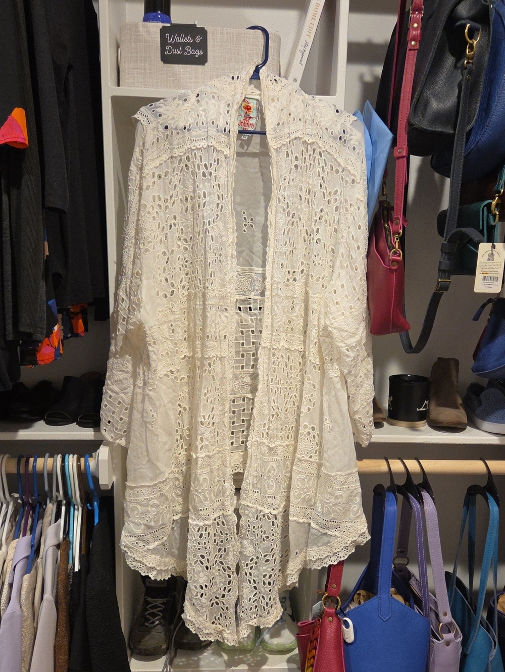 Johhny Was Lace Overlay Cardigan Sz Xxl